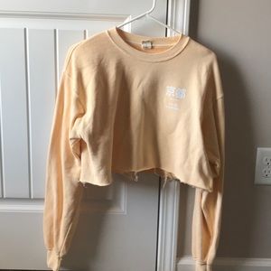 Cropped Yellow Crewneck